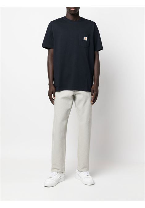 t-shirt pocket uomo navy CARHARTT WIP | I0304341C.XX